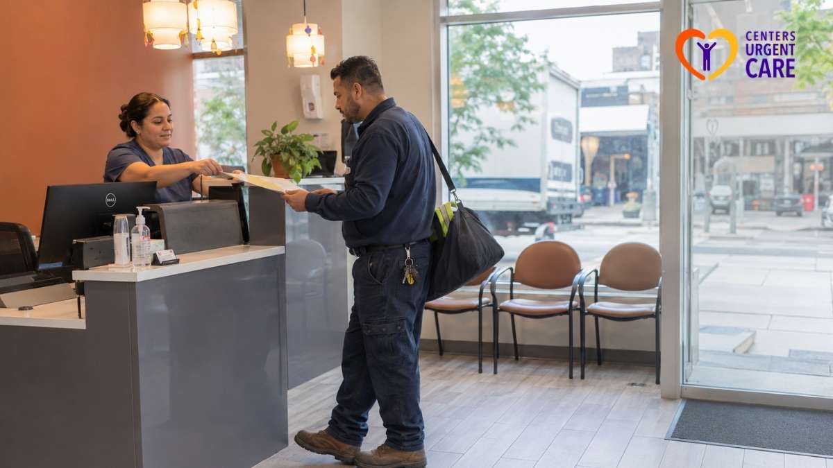commercial-driver-submitting-forms-for-dot-physical-nyc-appointment