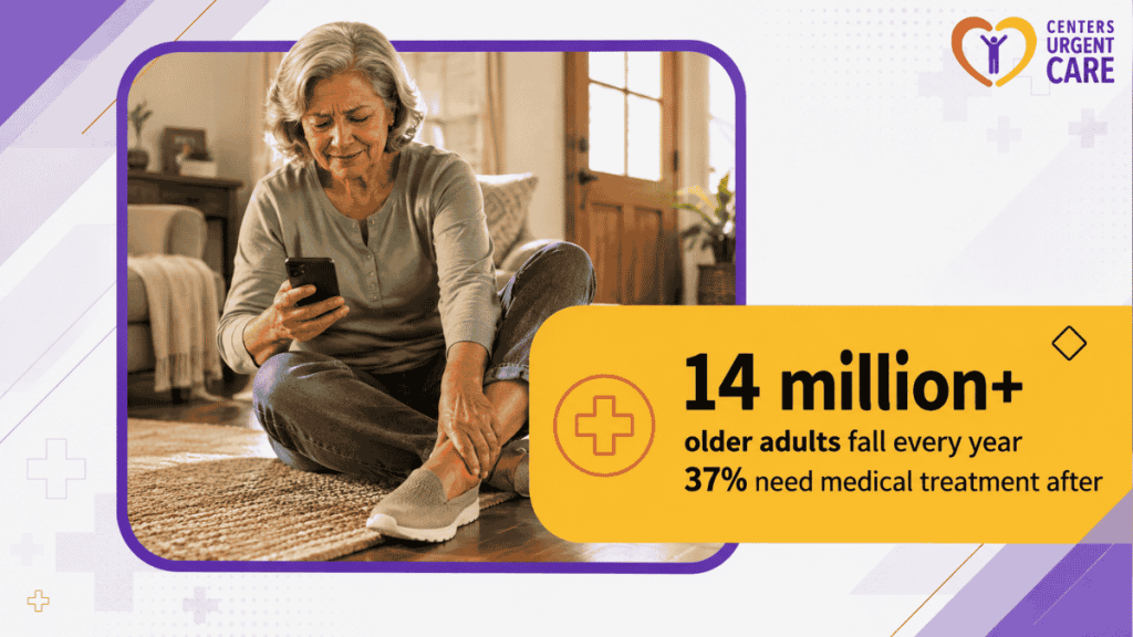 older-woman-checking-swollen-ankle-after-fall-at-home